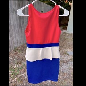 Peplum bodycon dress